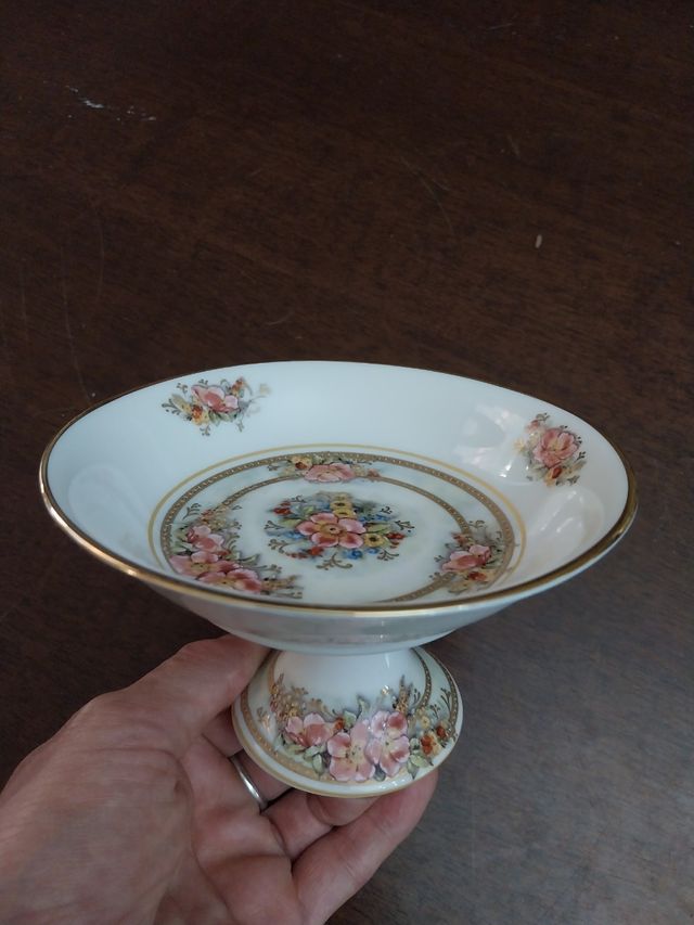 Alzatina Porcellana Limoges France M.A.B.A 