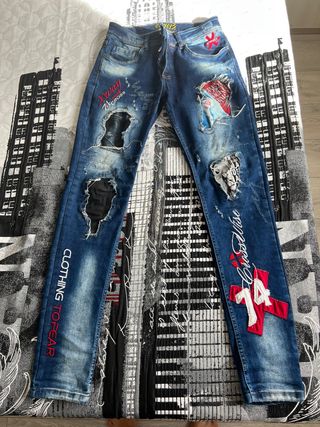 Vaqueros rotos 74 Cross talla 36