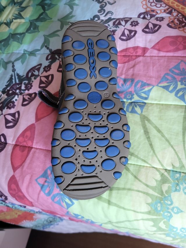 Sandalias Geox niño - marrón-azul