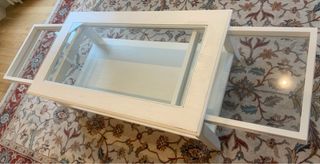 Mesa centro blanca - madera maciza