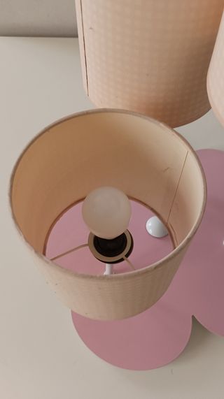 Lámpara infantil 3 luces rosa