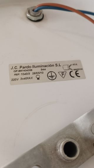 Lámpara infantil 3 luces rosa