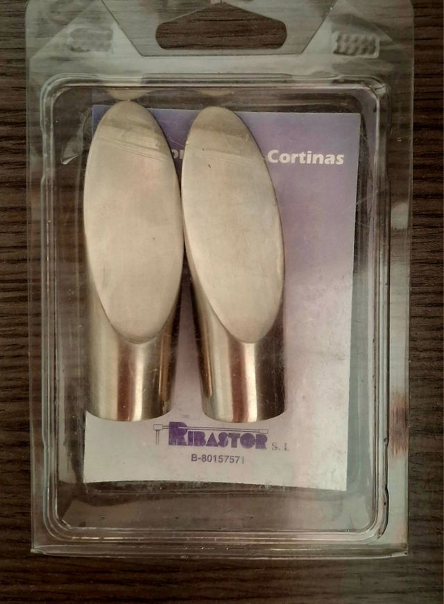 Terminales barra cortina RIBASTOR - 2uds NUEVOS