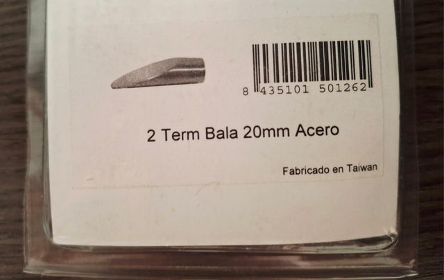 Terminales barra cortina RIBASTOR - 2uds NUEVOS
