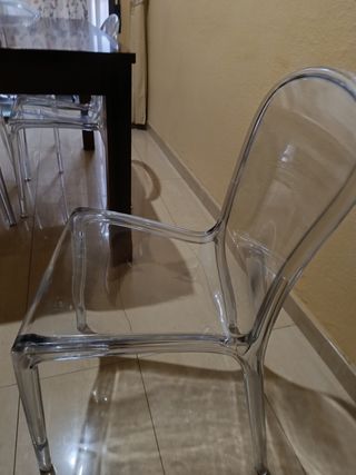 Sillas metacrilato transparentes (las 4)