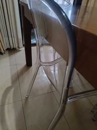 Sillas metacrilato transparentes (las 4)