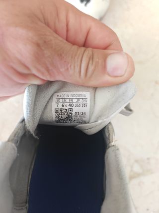 Adidas Botas Fútbol (40) -   Blancas y Azules