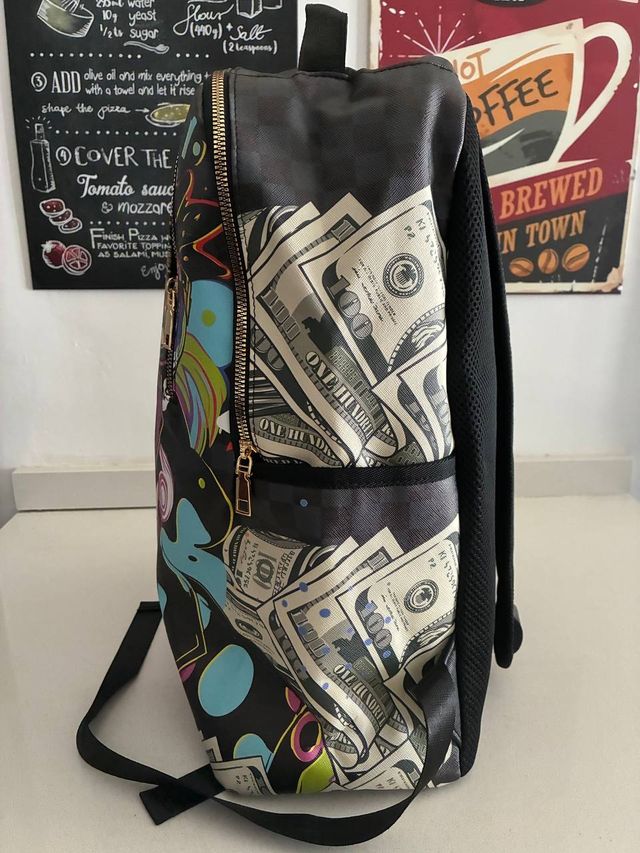 Mochila estampada multicolor