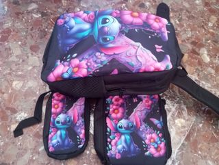 Mochila Stitch infantil - 2 piezas