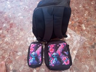 Mochila Stitch infantil - 2 piezas