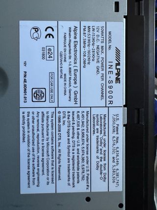 Alpine INE-S900R Navigatore