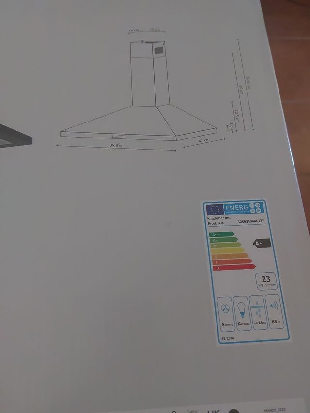 Exaustor Cooke & Lewis 90cm