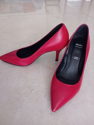 Scarpe Bata rosse tacco 6