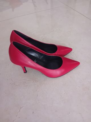 Scarpe Bata rosse tacco 6