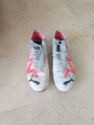 Botas Puma Fútbol (38) - Rosa/Blancas