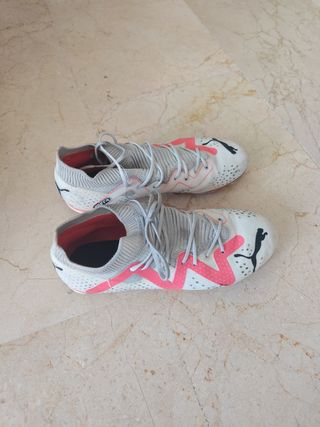 Botas Puma Fútbol (38) - Rosa/Blancas