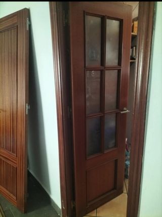 Puertas madera maciza - 2 unidades