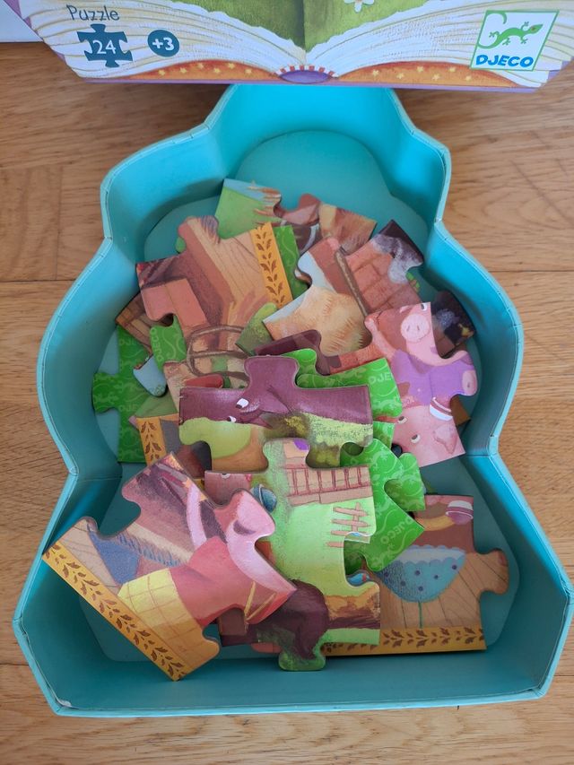 Puzzle Djeco 3 cerditos 24 piezas