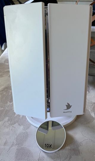 Specchio da trucco LED 3 ante