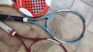 2 Raquetas Tenis + Pala Pádel