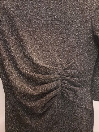 Vestido fiesta Orsay gris plata