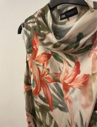 Vestido midi tropical