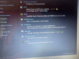 Portátil Sony Vaio SVF1521N1EW