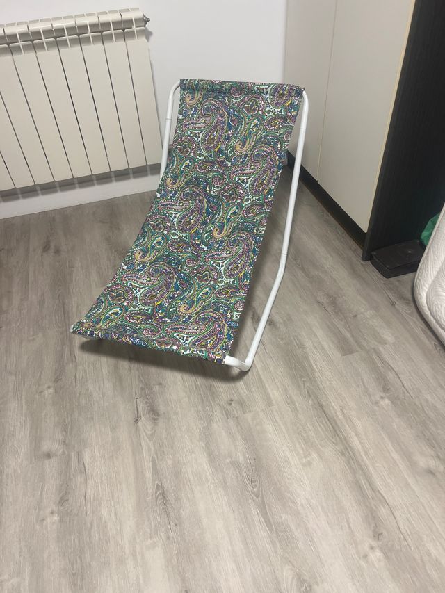 Lettino pieghevole multicolore