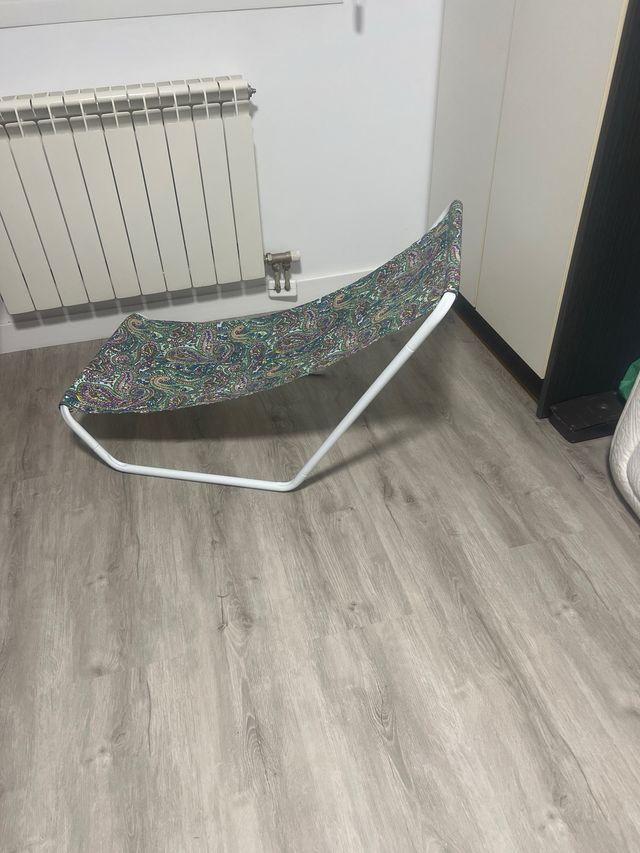 Lettino pieghevole multicolore