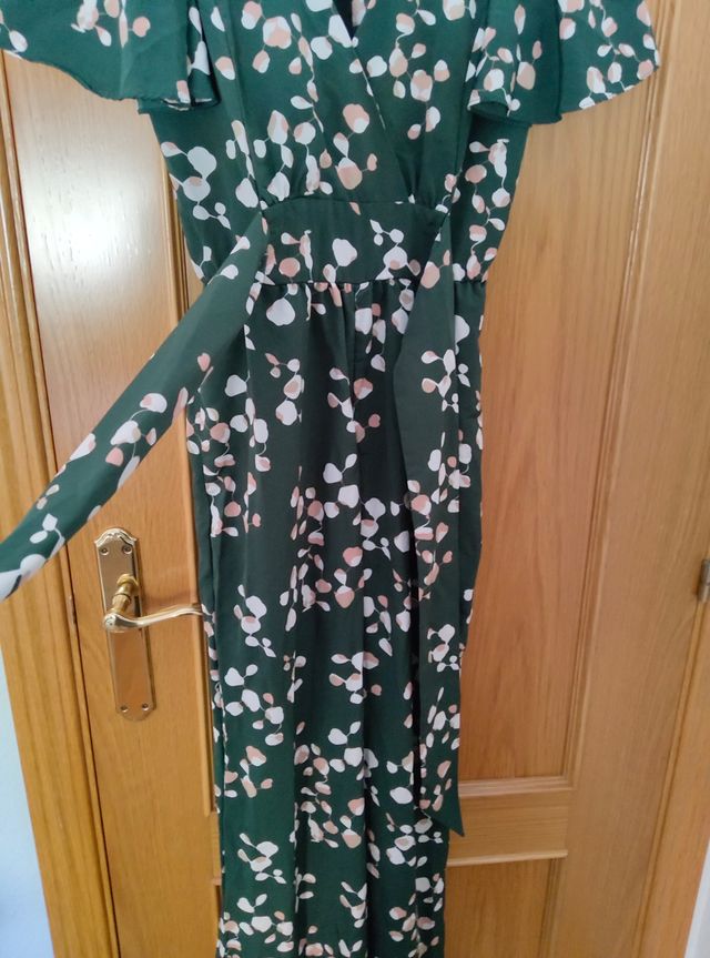 Mono H&M verde estampado - Talla S