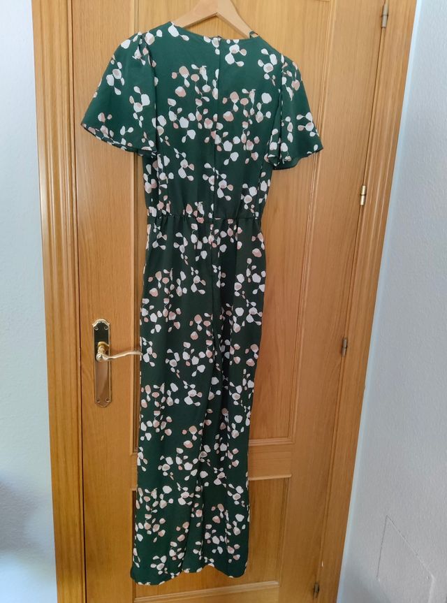 Mono H&M verde estampado - Talla S