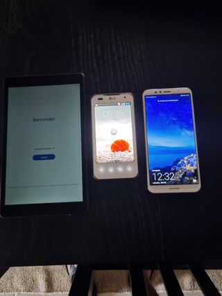 Tablete Samsung + telemóveis LG e Huawei