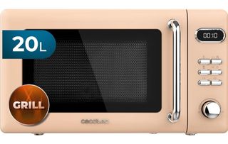Microondas Cecotec crema retro Vintage cmo nuevo