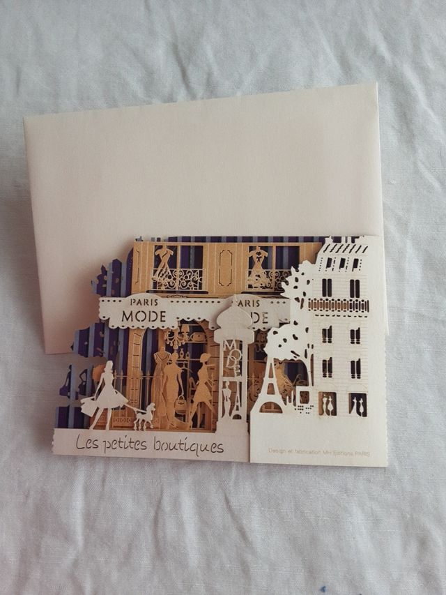 Tarjeta postal París - relieve 3D