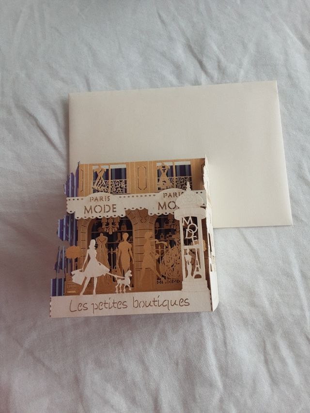 Tarjeta postal París - relieve 3D