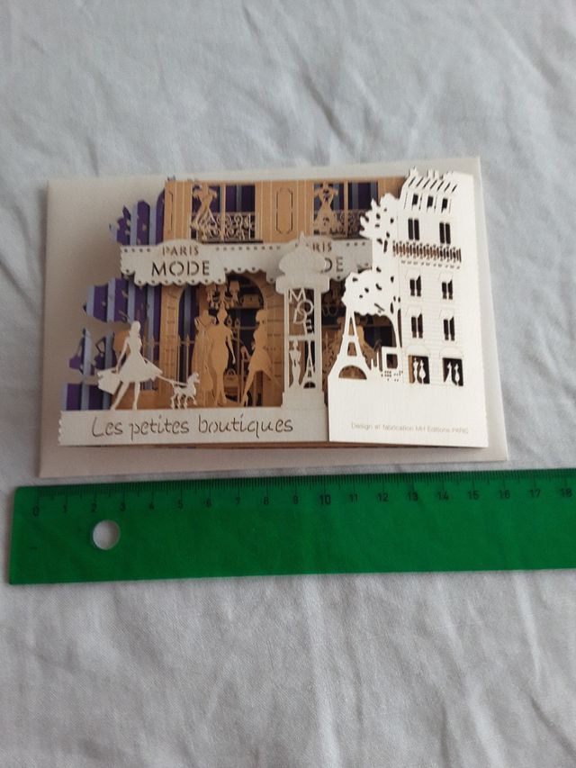 Tarjeta postal París - relieve 3D