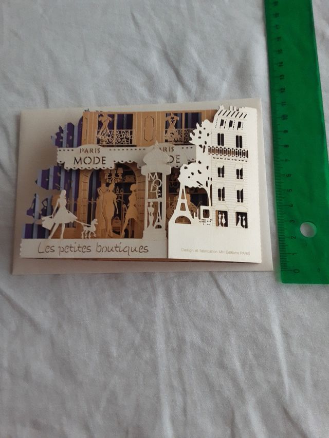 Tarjeta postal París - relieve 3D