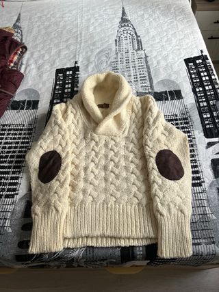 Jersey punto hombre M beige