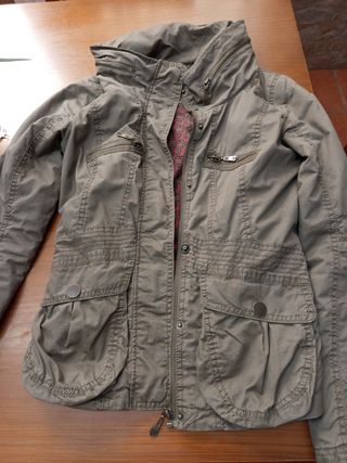 Chaqueta militar verde - entretiempo