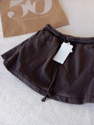 Minifalda marrón Zara