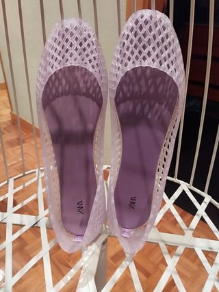 Bailarinas lilas Zara -talla 39