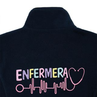 Chaqueta Enfermera Polar azul