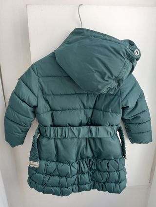 Piumino bambina verde, tg. 8