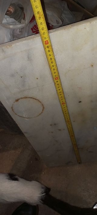 Encimera mármol blanco 72x41cm