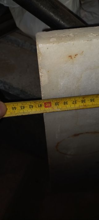 Encimera mármol blanco 72x41cm