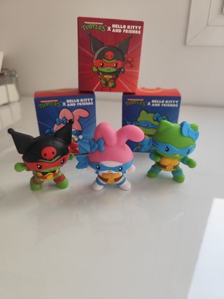 Figuras Hello Kitty x Turtles McDonald's 