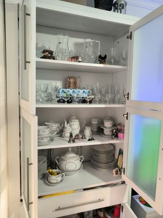 Vitrina blanca 100x40x200 cm