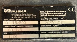 Compresor Puska AL 7.5HP - 10bar