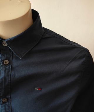 Camisa Tommy Jeans Slim Fit XL azul marino