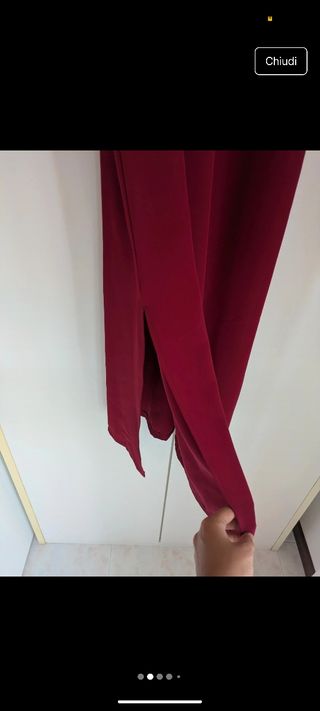 Vestito rosso Nuna Lie Taglia S, nuovo.